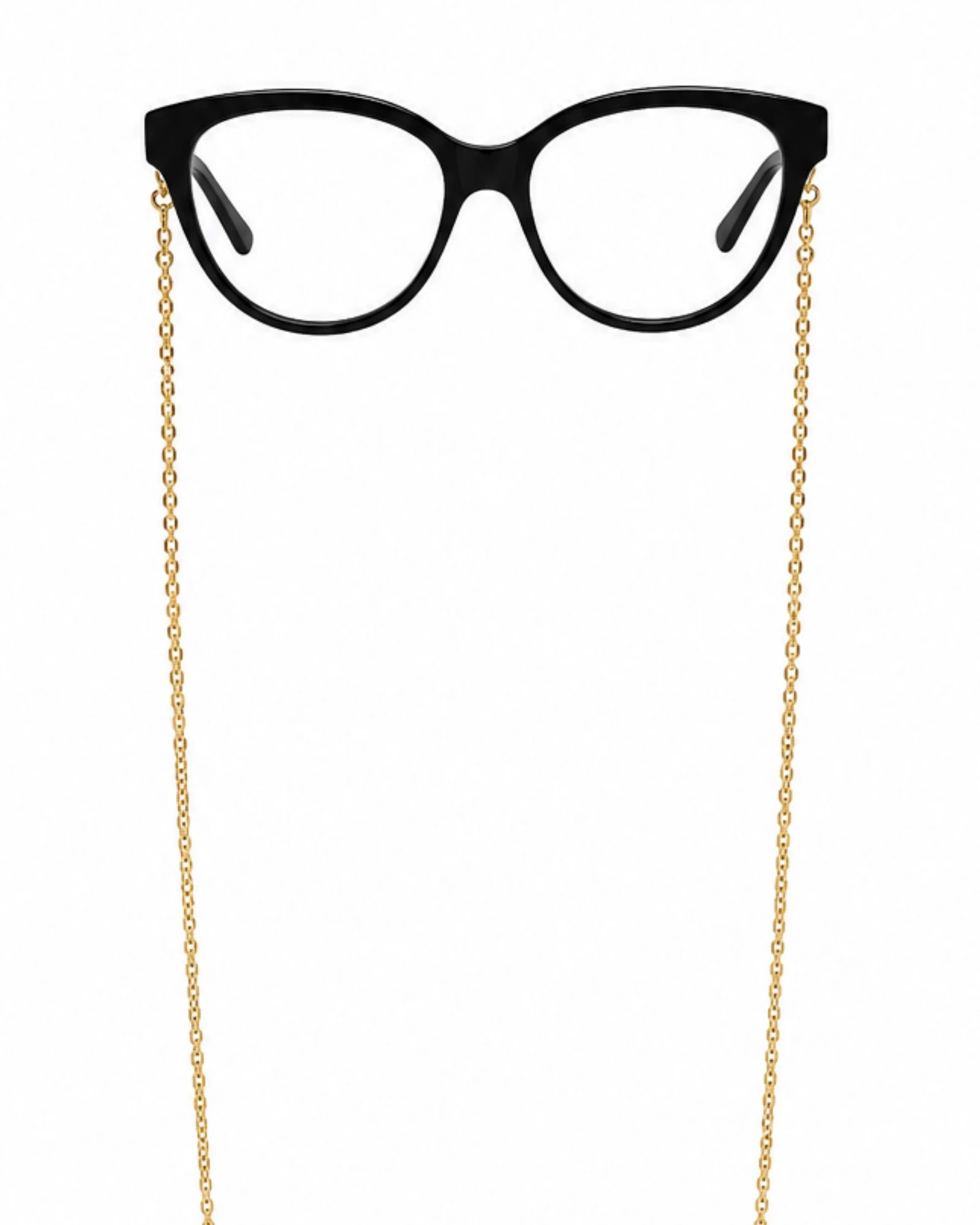 Gucci GG1024O 006 μαύρα γυναικεία γυαλιά οράσεως με χρυσή αλυσίδα