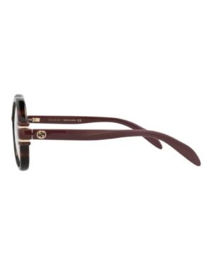 Gucci GG1069O 002 γυναικεία γυαλιά οράσεως Havana πλάγιο προφίλ
