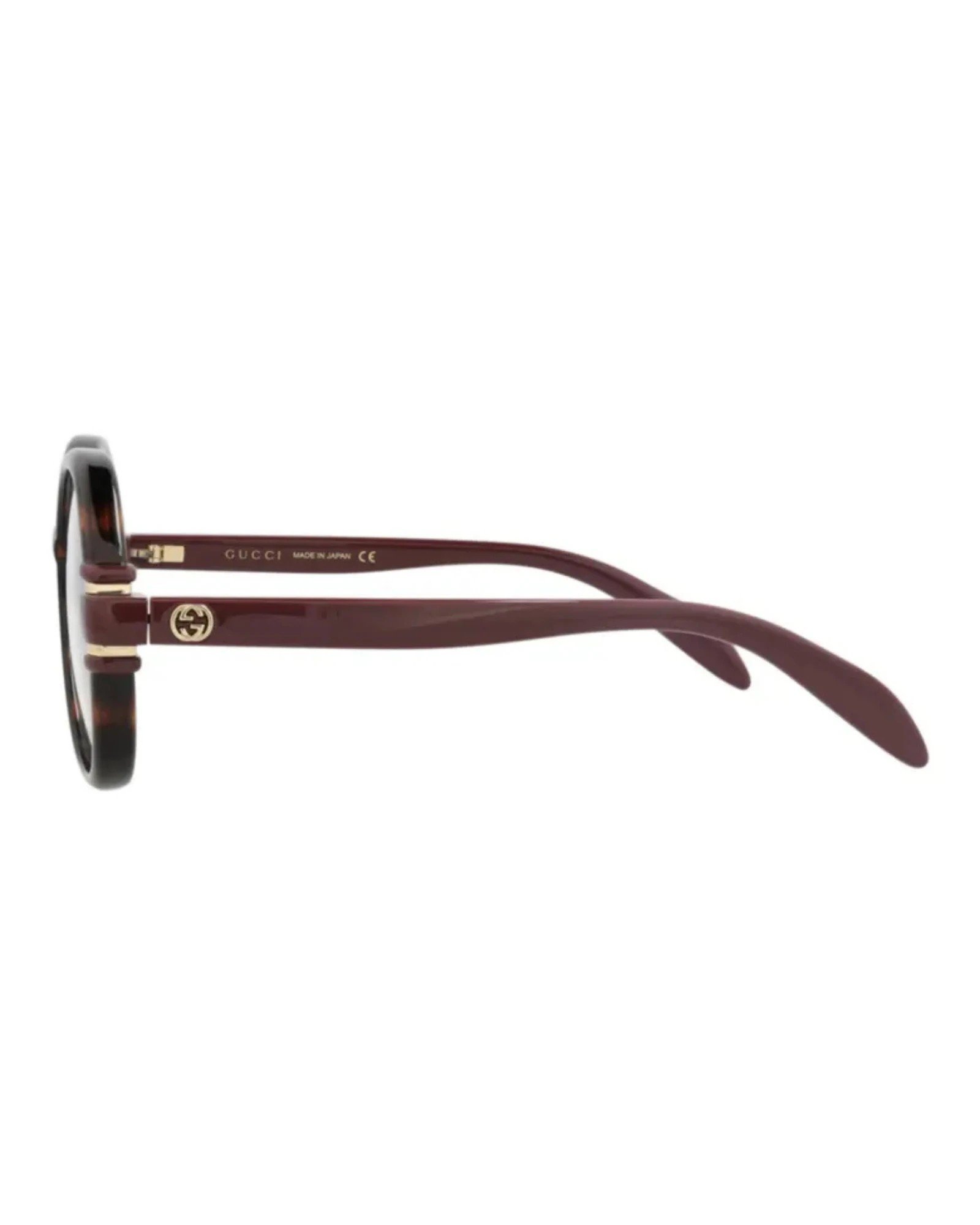 Gucci GG1069O 002 γυναικεία γυαλιά οράσεως Havana πλάγιο προφίλ