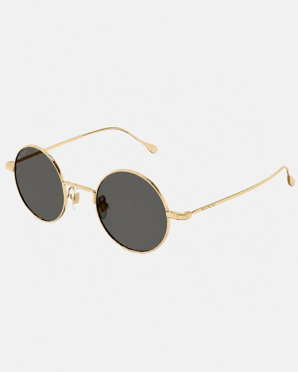 Gucci GG1649S 007 Γυαλιά Ηλίου Στρογγυλά Μεταλλικά Χρυσά με Γκρι Φακούς