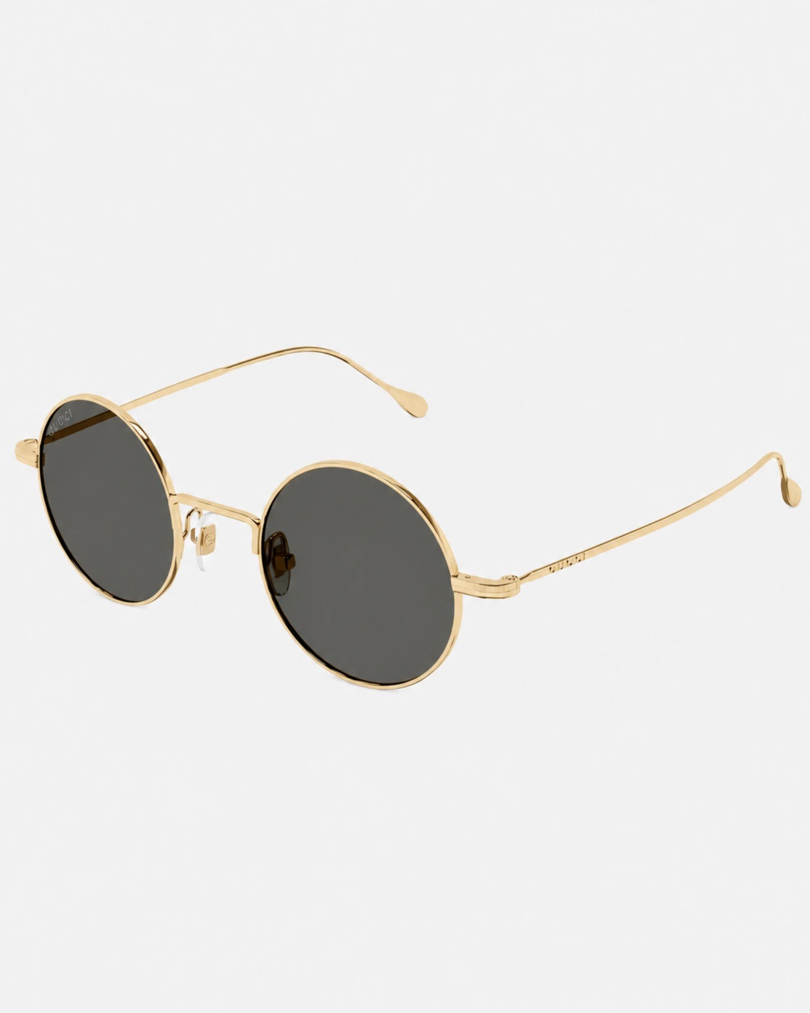 Gucci GG1649S 007 στρογγυλά γυαλιά ηλίου με χρυσό μεταλλικό σκελετό και σκούρους φακούς