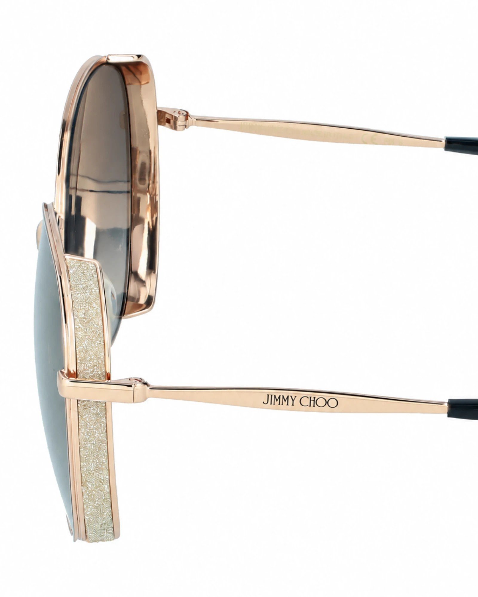 Jimmy Choo Feline S DDBFQ γυαλιά ηλίου πλαϊνή λεπτομέρεια με λογότυπο