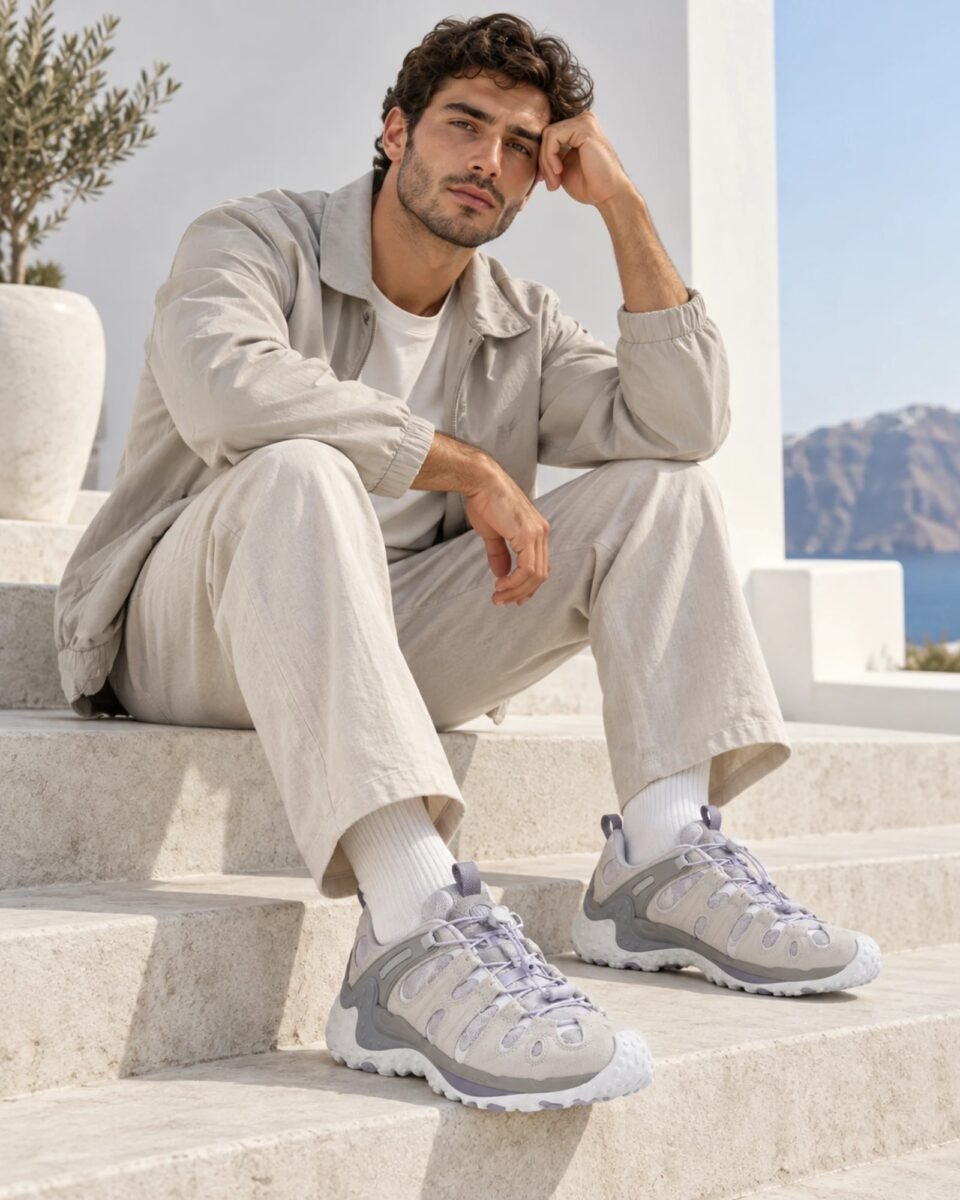 Άνδρας φοράει Merrell 1TRL Cham Redux RMT SE Casper J00003417