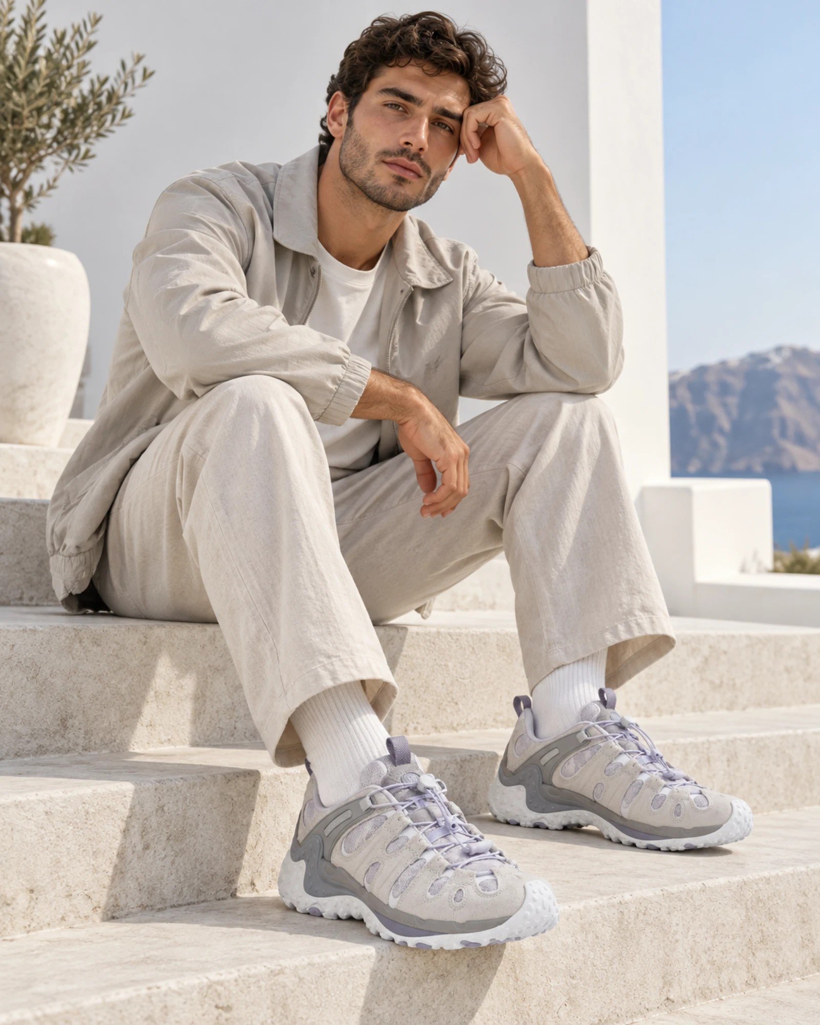 Άνδρας φοράει Merrell 1TRL Cham Redux RMT SE Casper J00003417