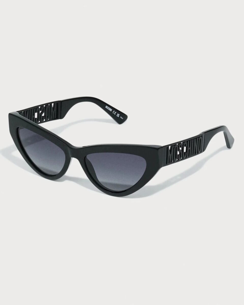 Moschino MOS170/S 807/9O Γυναικεία Γυαλιά Ηλίου Cat-Eye Μαύρα με Γκρι Φακούς