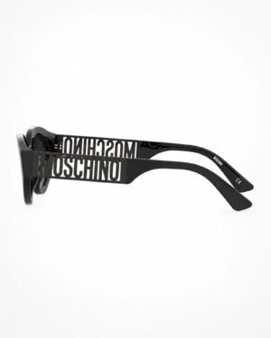 Moschino MOS160/S 807/9O μαύρα γυαλιά ηλίου πλαϊνή όψη με μεγάλο λογότυπο Moschino
