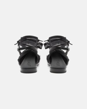 Πίσω όψη PINKO Gianira 30 με slingback λουράκια και mesh δεσίματα