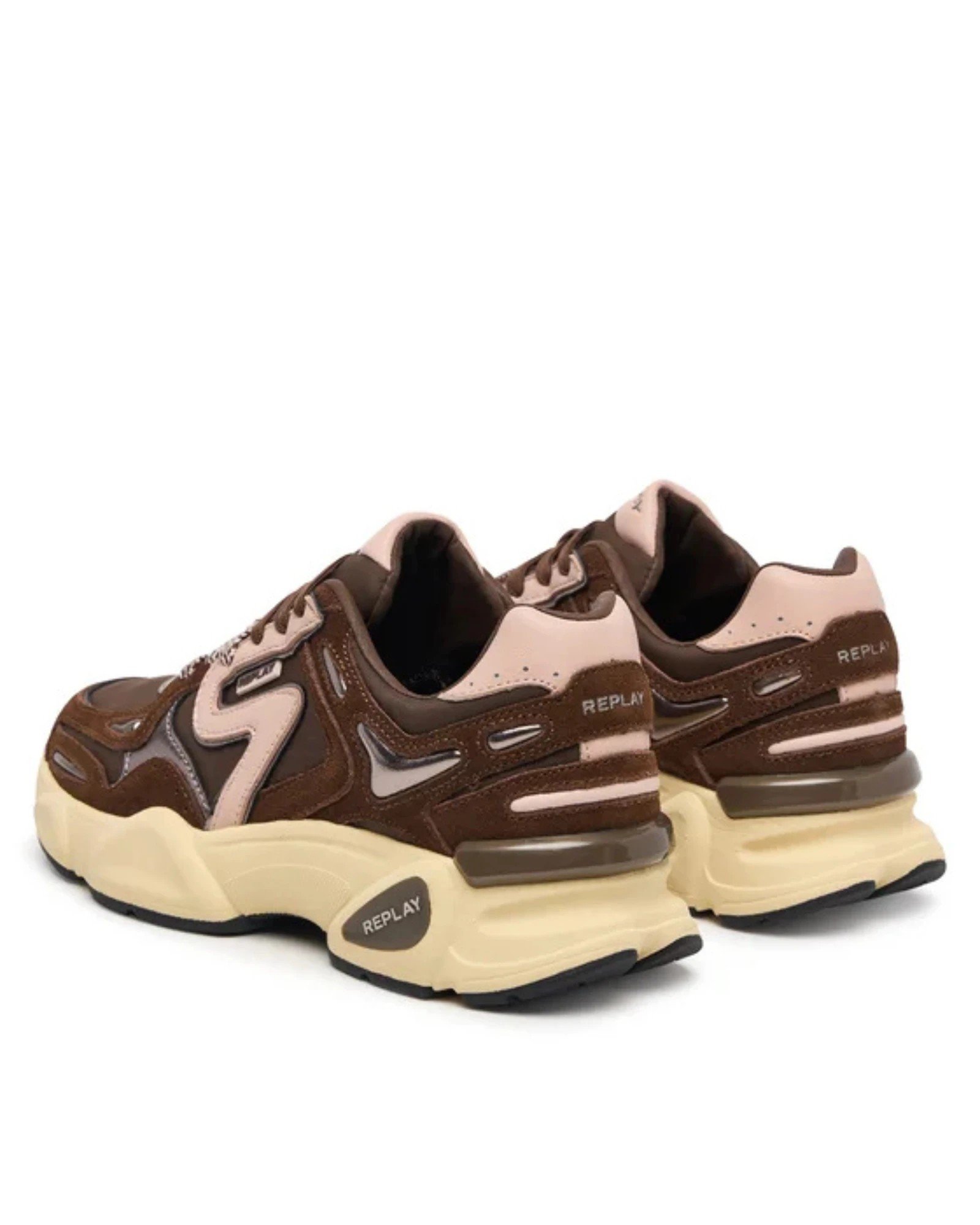 Replay Destiny W Sprint καφέ sneakers πίσω όψη
