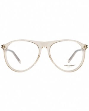 Saint Laurent SL 667 OPT 003 56 διάφανος μπεζ σκελετός γυαλιών οράσεως με λογότυπο