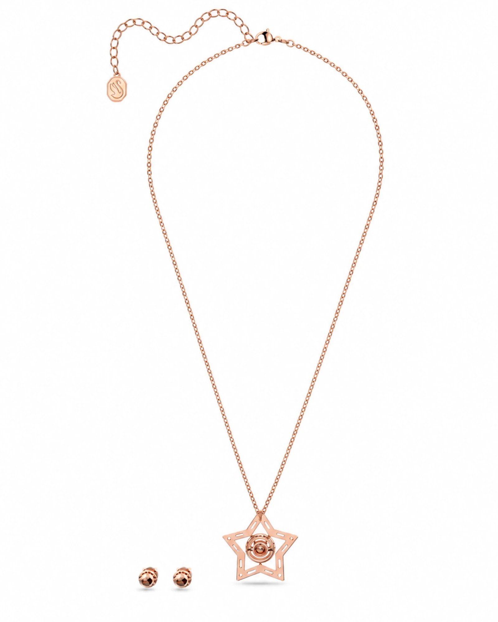 Swarovski Stella 5622730 πίσω όψη κολιέ και σκουλαρικιών