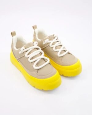 UGG Heritage Utility 1170910-MMM ανδρικά sneakers μπεζ κίτρινα πλάγια όψη