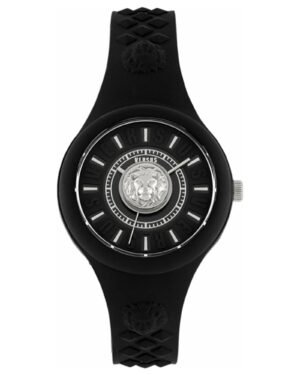 Versus Versace Fire Island Lion VSPOQ2D21 μαύρο γυναικείο ρολόι 39mm μπροστινή όψη