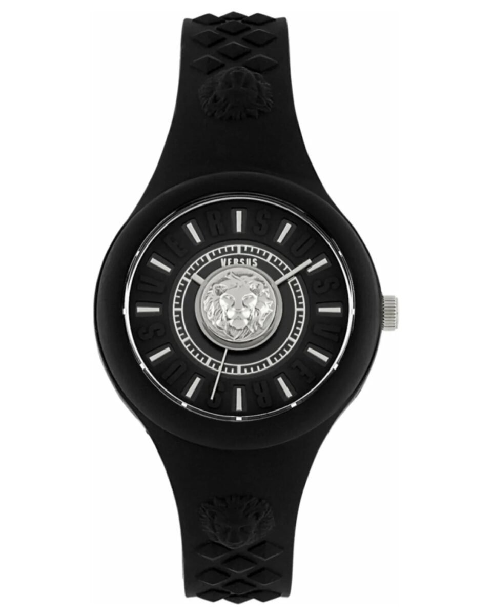 Versus Versace Fire Island Lion VSPOQ2D21 Γυναικείο Ρολόι 39mm Μαύρο/Ασημί