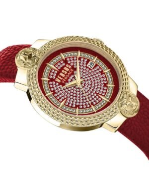 Versus Versace Mouffetard VSPLK2321 κόκκινο crystal καντράν λοξή όψη